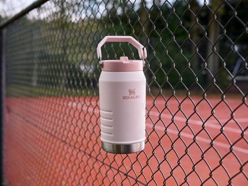 STANLEY IceFlow Flip Straw 2.0 Jug 96 oz Rose Quartz - Leakproof Insulated Water Bottle