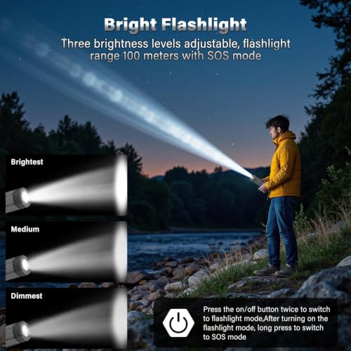 Telescopic Camping Light with Stand – Collapsible Magnetic Tripod Lantern, Gray Variation