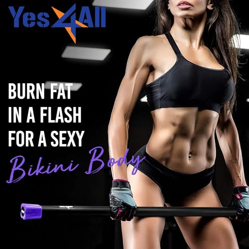 Yes4All Weighted Bars Set of 10, 15, 20 lbs for Full Body Workout