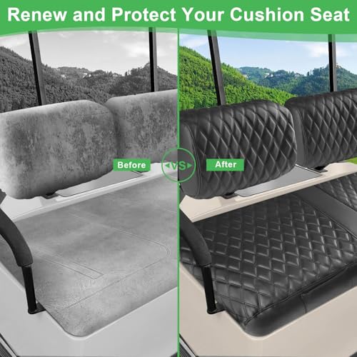 Golf Cart Seat Cover for Yamaha G2-G22 EZGO Marathon & Adventurer One - Front, Variation of THIS listing