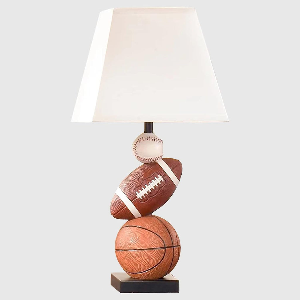 Skiennix Kids Table Lamp - 14 Inch Sports-Themed Design with LED Bulb | Ideal for Children's Bedroom Decor