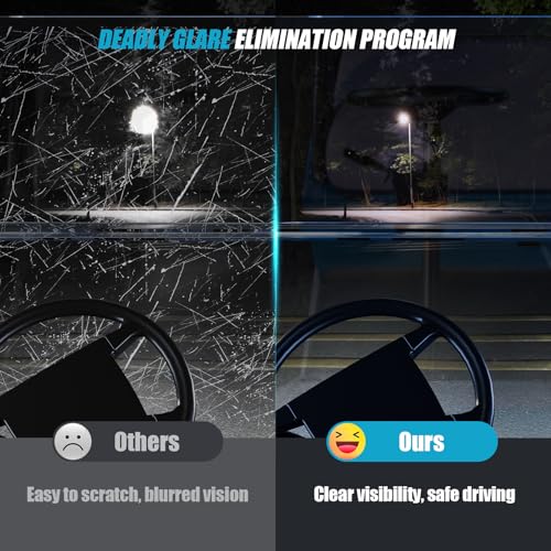 ENEKERP Clear Golf Cart Windshield for Club Car DS 2000+ Tapered Struts Fold-Down Impact-Resistant