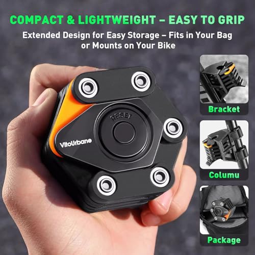 Heavy Duty Electric Scooter & Bike Lock - Folding Combination Security Chain