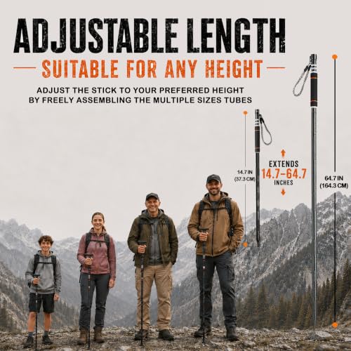 15-in-1 Tactical Hiking Stick with Multi-Tool & Self Defense