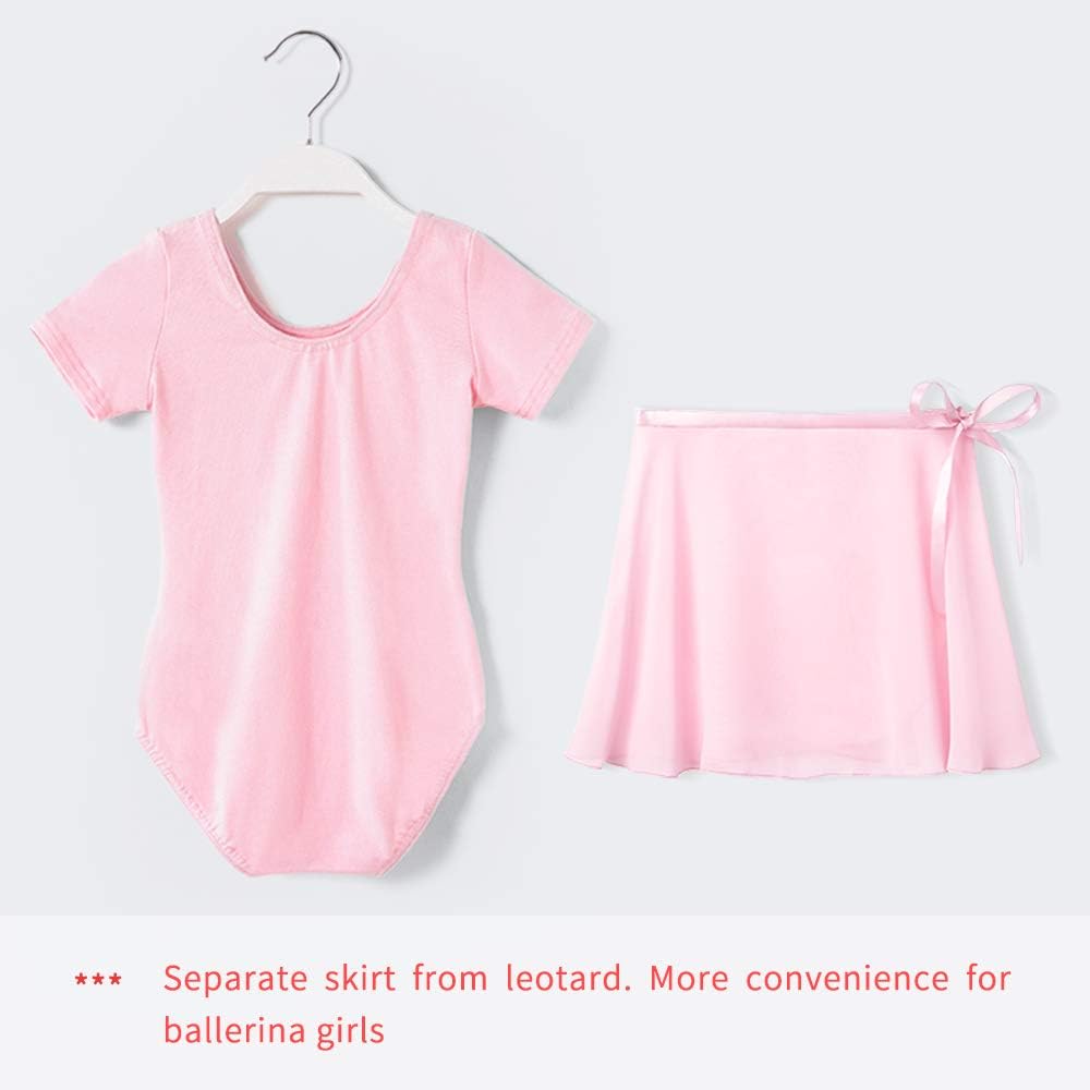 Stelle Ballet Leotard for Girls - Stylish Dance Dress Outfit with Skirt & Tights | Toddler to Big Kid Sizes