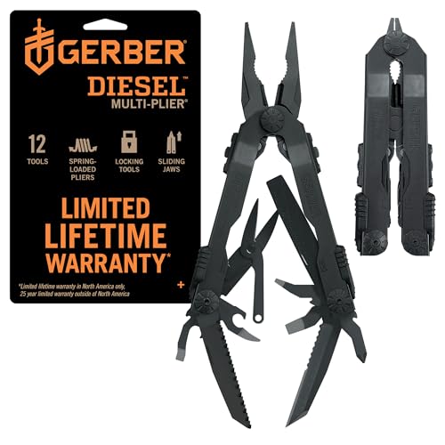 12-in-1 Multi-Tool Pliers Set with Needle Nose, Screwdrivers, and More