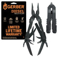 12-in-1 Multi-Tool Pliers Set with Needle Nose, Screwdrivers, and More