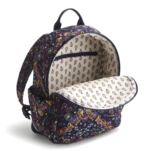 Vera Bradley Women's Small Banbury Backpack Starry Paisley - Lightweight Cotton