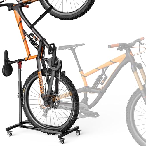 Housolution Vertical Bike Storage Rack with Wheels - No Drilling, 1 Pack