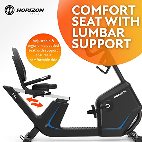 Recumbent Exercise Bike with Bluetooth & Comfort Seat - 350lb Capacity