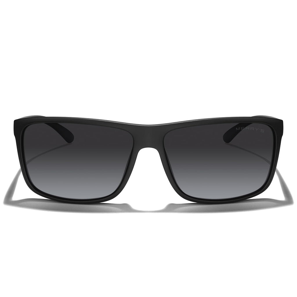 MERRY'S Rectangular Polarized Sports Sunglasses for Men Women Cycling Driving Fishing UV400 Protection S8225