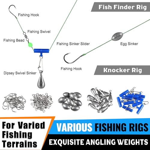 472PCS Fishing Accessories Kit Waterproof Tackle Box with Tackle - Fishing Gifts for Men - Hooks, Weights, Pliers, Fishing Gear