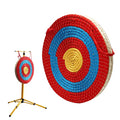 Straw Red Archery Target for Backyard Practice, 20-Inch Durable Bow & Arrow Target