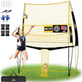 Pro Volleyball Spike Trainer Net - Adjustable 6.5-8FT with Ball Return