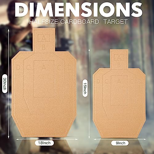 Hungdao 40 Pcs Cardboard Shooting Targets 30 x 18 Inches for Range & Training