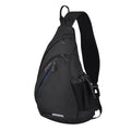 mixi Sling Bag Men Backpack Unisex One Shoulder Bag Hiking Travel Backpack Crossbody with USB Port for Men Women Versatile Casual Daypack-17 inch,Black