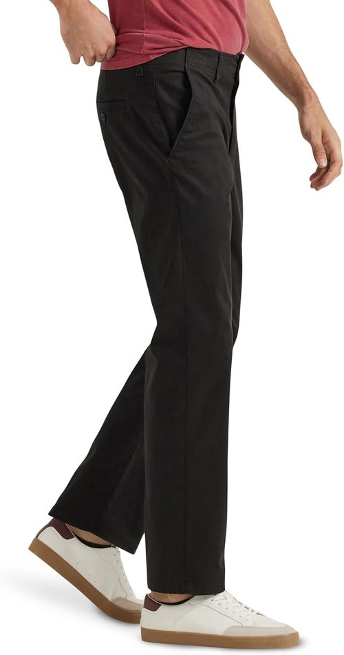Lee Men's Extreme Motion Pants - Comfortable Flat Front Regular Fit | Versatile Style for Everyday Wear
