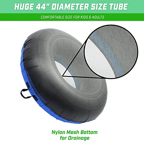 GoSports 44 Inch Blue Heavy-Duty River Tube with Canvas Cover & Mesh Bottom