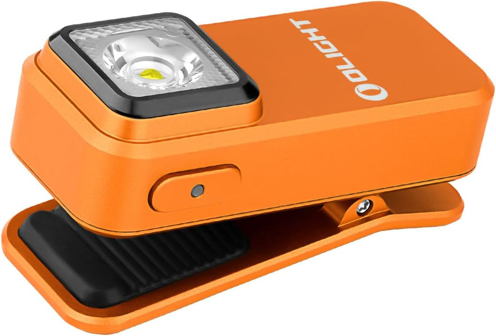 OLIGHT Oclip Rechargeable EDC Flashlight - 300 Lumens Compact Pocket Light | USB-C Charging & Magnetic Design (Orange)