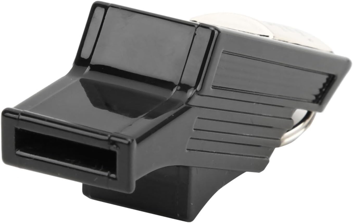 Skiennix Sports Whistle - Basketball Referee & Training Tool | Emergency Lifesaving (Black/Silver)