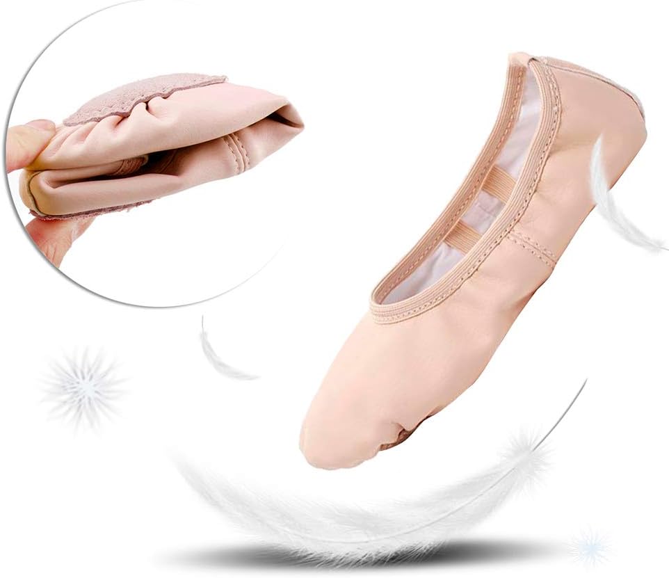 Stelle Ballet Shoes - Soft Leather Toddler & Kids Ballet Slippers | Comfortable Dance Footwear