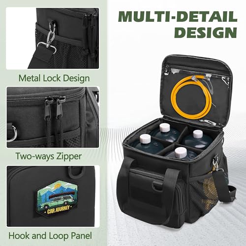 Propane Tank Storage Bag Holds 4 Mini 1LB Gas Tanks Camping Gear