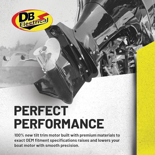 DB Electrical 430-22152 TRIM MOTOR for Mercury Mercruiser - Stainless Steel Frame, 12V, Engine Parts / Motor Starter