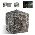 FLISSA 2-3 Person Ground Hunting Blind with 270° See-Through View, Dual Doors