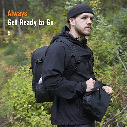 Survival Axe & Folding Shovel Set for Camping & Hiking with Extension Bars