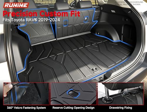 Toyota RAV4 Floor Mats Set 2019-2025 All Weather Custom Car Floor Liners