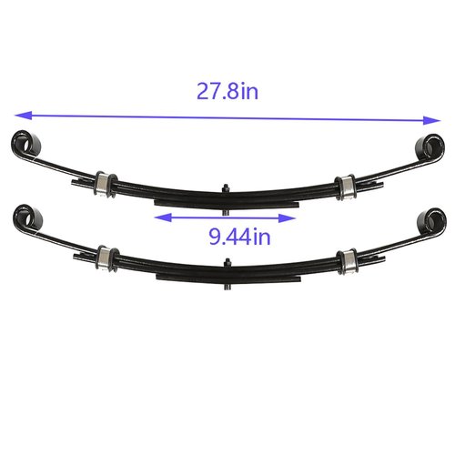 labwork 2 Set Golf Cart Heavy Duty Rear Leaf Springs Replacement for EZGO TXT 1996-2013 Golf Cart