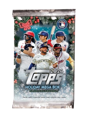 2024 Topps Holiday Baseball Mega Box Sealed Pack | Collectible MLB Cards