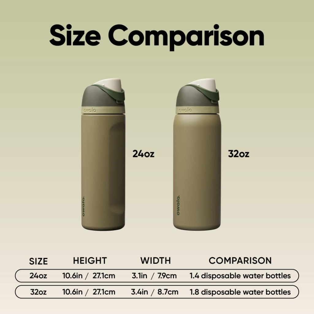 Owala FreeSip Insulated Stainless Steel Water Bottle - BPA-Free, 32 Oz, Perfect for Travel - Off Road