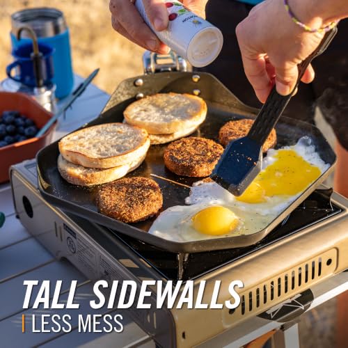 Gerber ComplEAT Camping Griddle - Portable Nonstick Square Cookware with Detachable Handle