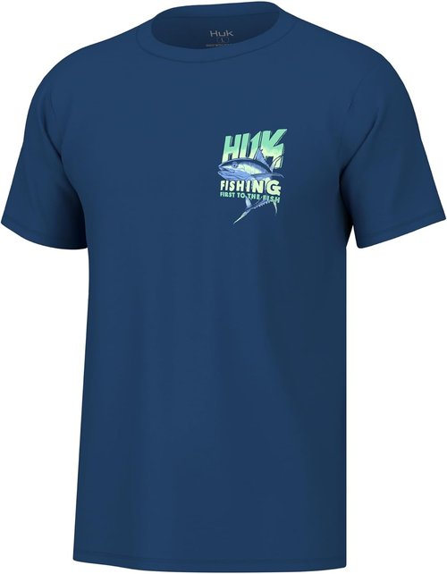 HUK Men's Fishing Tee - Performance Short Sleeve Shirt for Quick-Dry Comfort