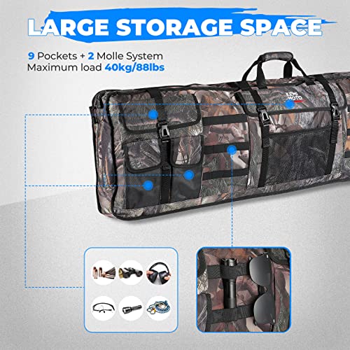 KEMIMOTO Camouflage UTV Double Tool Bag Hunting Tool Organizer Rack