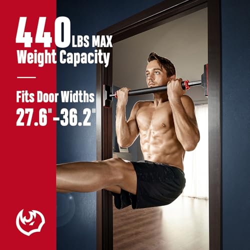 Doorway Pull Up Bar No Screws, Heavy Duty Chin Up Bar for Home Gym