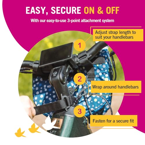 Po Campo Bubbly Crescent Bike Basket Handlebar Bag Waterproof Cycling Accessory