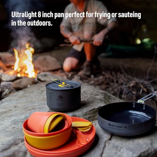 Ultralight Camping Cookware Pan 8 Inch Non-Stick for Hiking & Backpacking