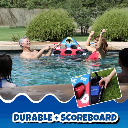 Pool Toy Starter Set - Floating Cornhole Game for All Ages, Durable & Portable