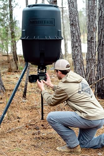 Moultrie Pro Hunter III Tripod Feeder - Bluetooth App Control, 250 Lb Capacity, Remote Setup