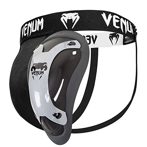 Venum Competitor Groinguard - Black/Grey Large Shock Absorbing Cup for Athletes