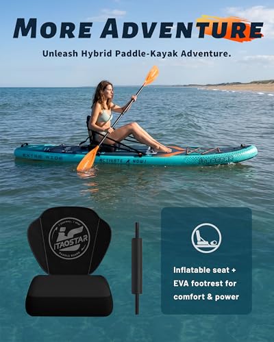 iTAOSTAR Blue Green 12'x35" Inflatable Paddle Board with All Accessories