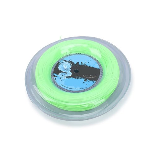 Leopacat Tennis String, String Set and 200m Reel Polyester, High Elastic Racket 200M for Training Fluorescent Green with Optimal Control Softness Power Enhances Performance