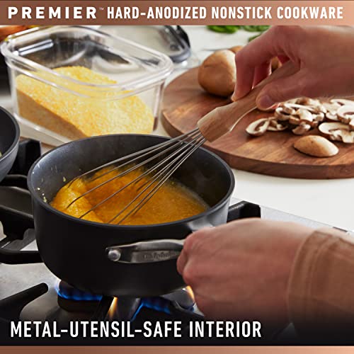 Calphalon Premier Hard-Anodized Nonstick Sauce Pan with Lid 3.5 Quart
