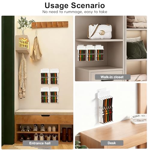 Wall Mount Watch Band Organizer 2-Pack for Smartwatch & Watch Straps