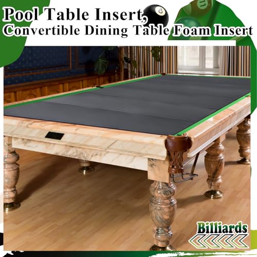 Leyndo 8 ft Foldable Foam Pool Table Insert for Dining & Game Conversion