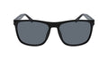 Columbia unisex adult Boulder Ridge Sunglasses, Black/Smoke Polarized, 57 mm US
