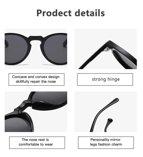 SJBNCai Retro Round Sunglasses for Women Men Polarized Vintage Style Round Sunglasses UV Protection Eyewear Outdoor