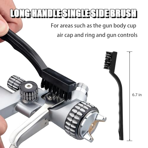 Multi-Purpose Spray Gun Cleaning Kit with Nylon & Wire Brushes